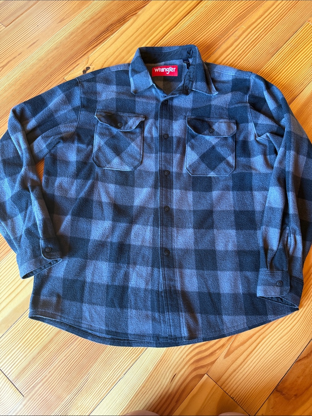 Wrangler Men's Plaid Shirt Jacket